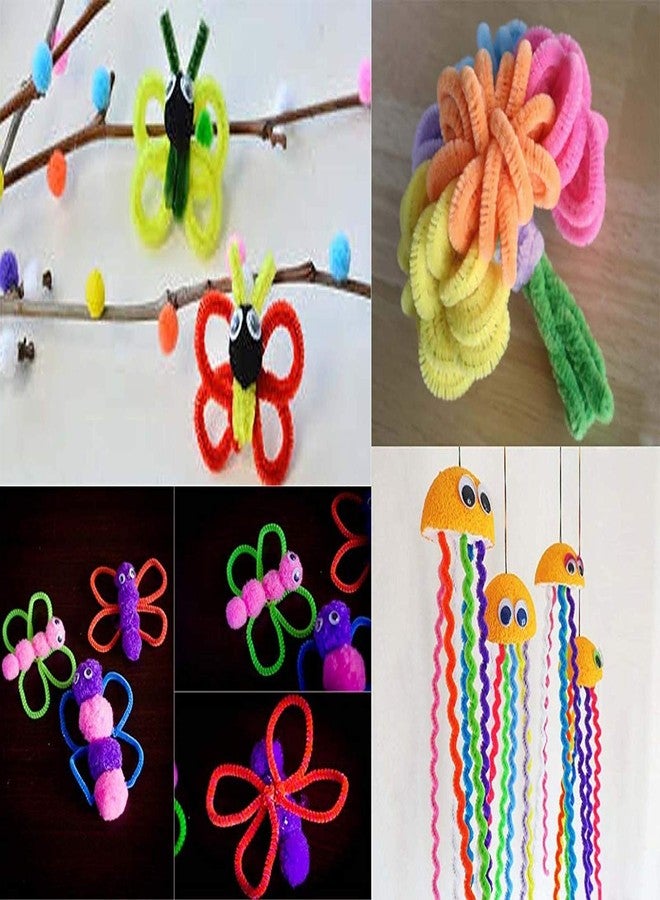 Hobby Tek Craft Pipe Cleaner for Hobby Crafts, Scrapbooking, DIY Accessory, Sparkled Pipe Cleaners(Multicolor, 12-inch) -Set of 100 - Image 3